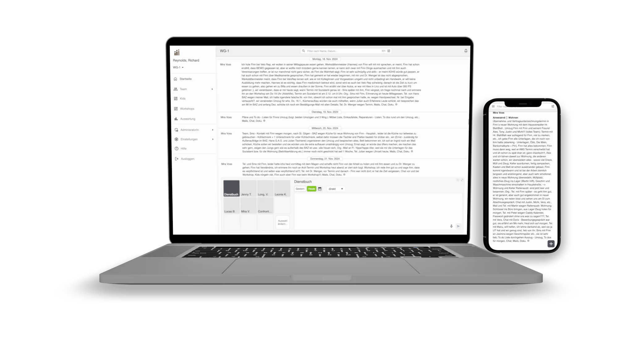 KidsManager - Desktop, Tablet und Smartphone bereit